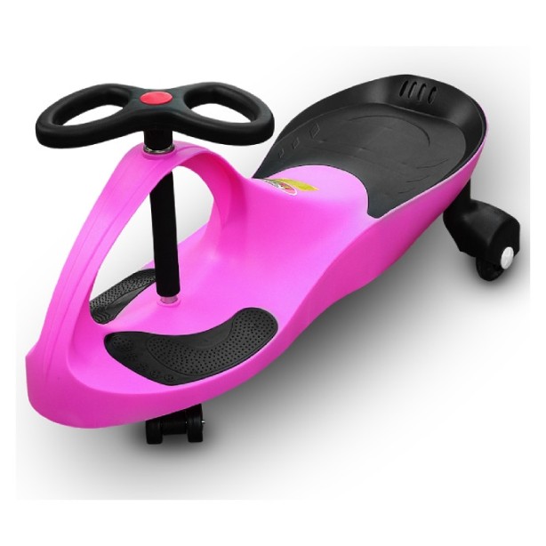 Poganjalec za otroke RIRICAR, pink, PU mehka kolesa