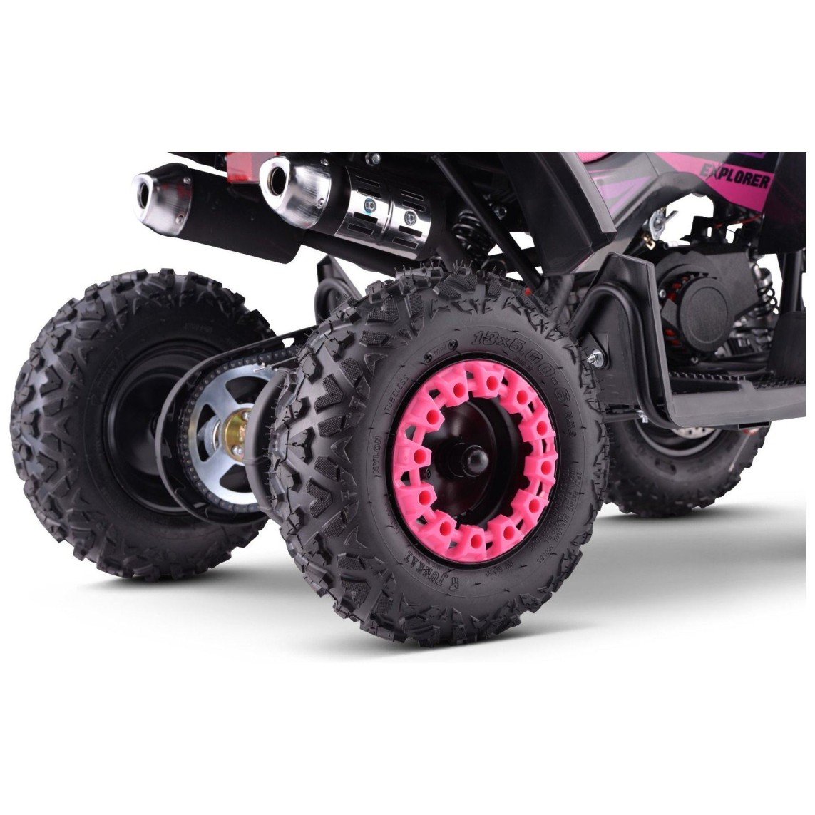 Štirikolesnik za deklice Explorer, bencinski 50cc, pink