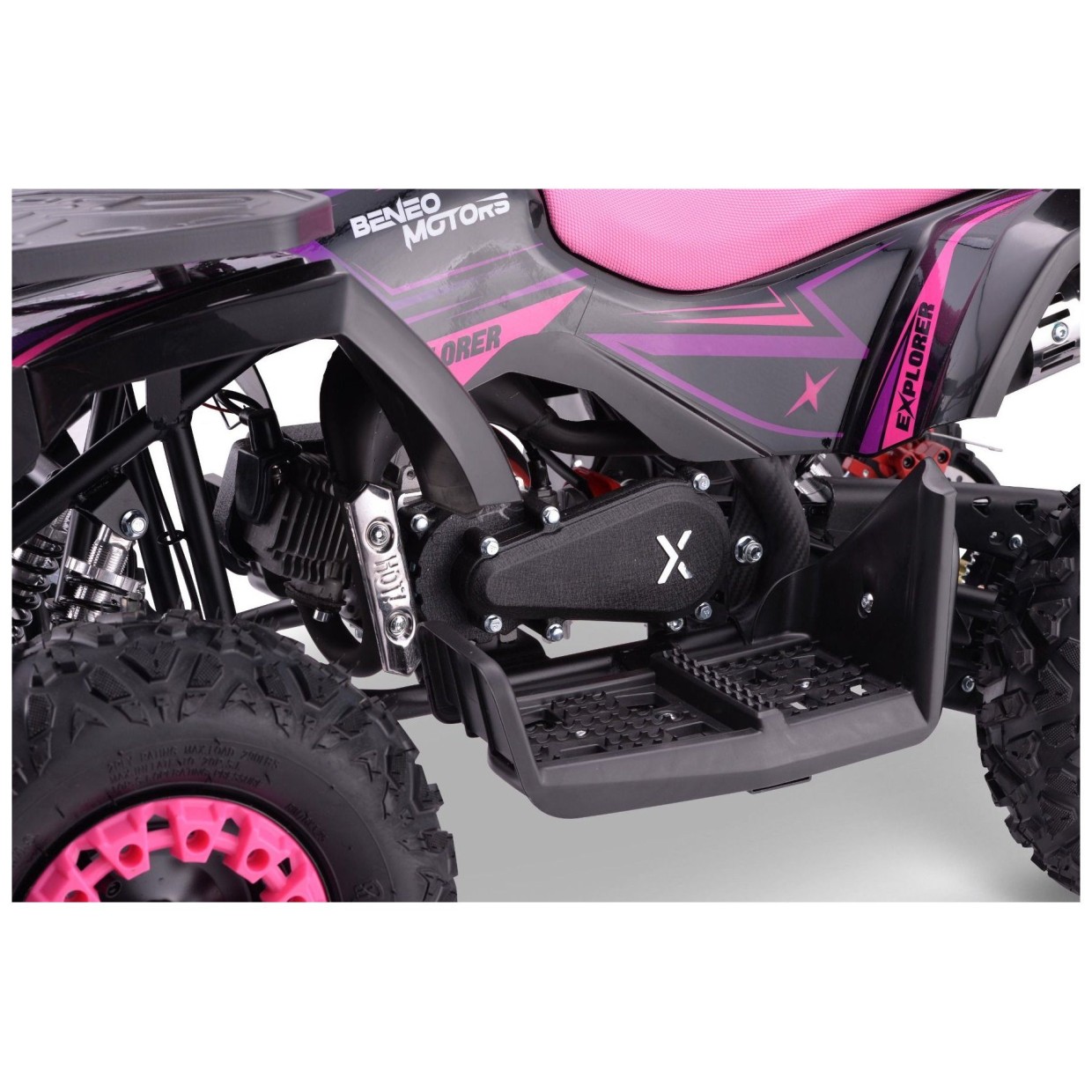 Štirikolesnik za deklice Explorer, bencinski 50cc, pink