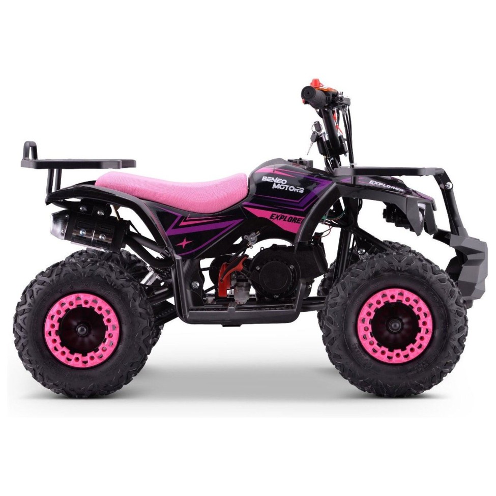Štirikolesnik za deklice Explorer, bencinski 50cc, pink
