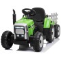 12V Dječji traktor na akumulator s prikolicom zeleni 12V Dječji traktor na akumulator s prikolicom zeleni