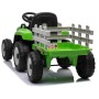 12V Dječji traktor na akumulator s prikolicom zeleni 12V Dječji traktor na akumulator s prikolicom zeleni