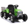 12V Dječji traktor na akumulator s prikolicom zeleni 12V Dječji traktor na akumulator s prikolicom zeleni