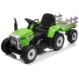 12V Dječji traktor na akumulator s prikolicom zeleni 12V Dječji traktor na akumulator s prikolicom zeleni