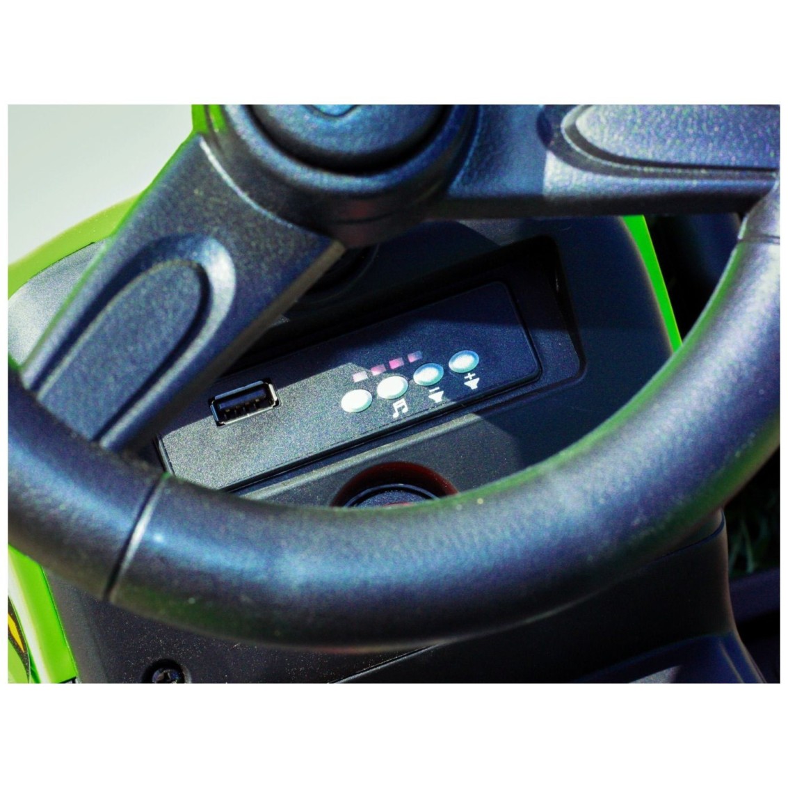 12V Dječji traktor na akumulator s prikolicom zeleni 12V Dječji traktor na akumulator s prikolicom zeleni