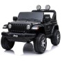12V JEEP Wrangler RUBICON 4x4 - otroški avto na akumulator, črn
