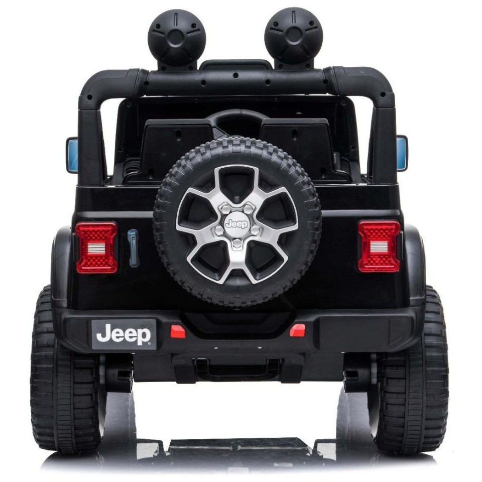 12V JEEP Wrangler RUBICON 4x4 - otroški avto na akumulator, črn