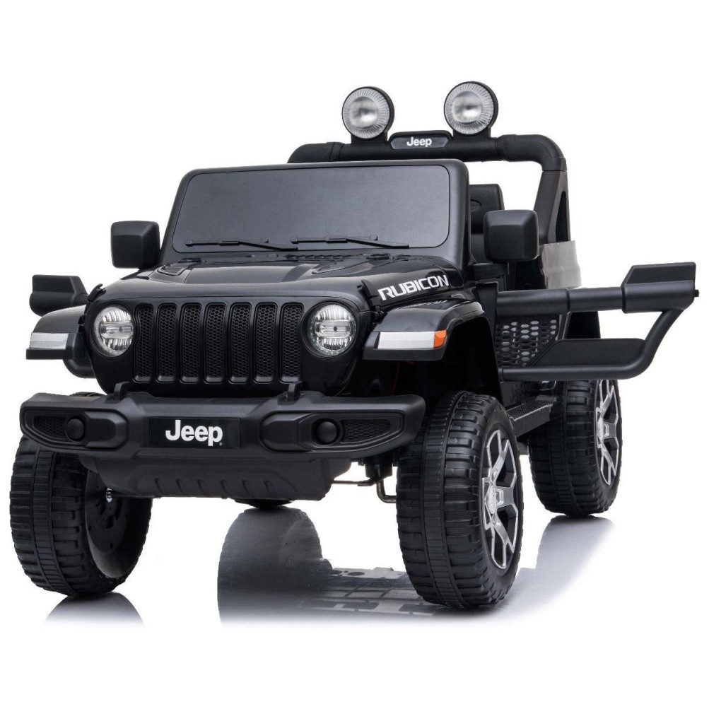 12V JEEP Wrangler RUBICON 4x4 - otroški avto na akumulator, črn