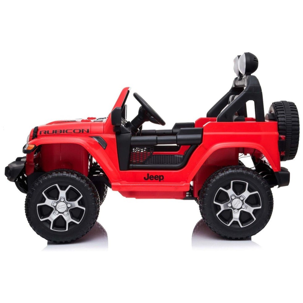 12V JEEP Wrangler RUBICON 4x4 - otroški avto na akumulator, rdeč
