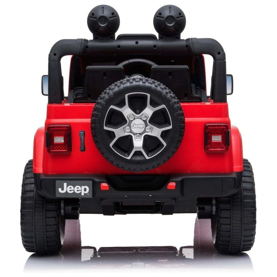 12V JEEP Wrangler RUBICON 4x4 - otroški avto na akumulator, rdeč