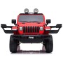 12V JEEP Wrangler RUBICON 4x4 - otroški avto na akumulator, rdeč