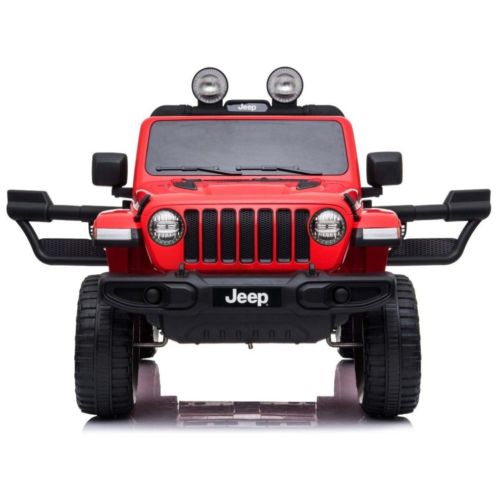 12V JEEP Wrangler RUBICON 4x4 - otroški avto na akumulator, rdeč