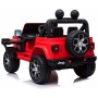 12V JEEP Wrangler RUBICON 4x4 - otroški avto na akumulator, rdeč