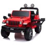 12V JEEP Wrangler RUBICON 4x4 - otroški avto na akumulator, rdeč