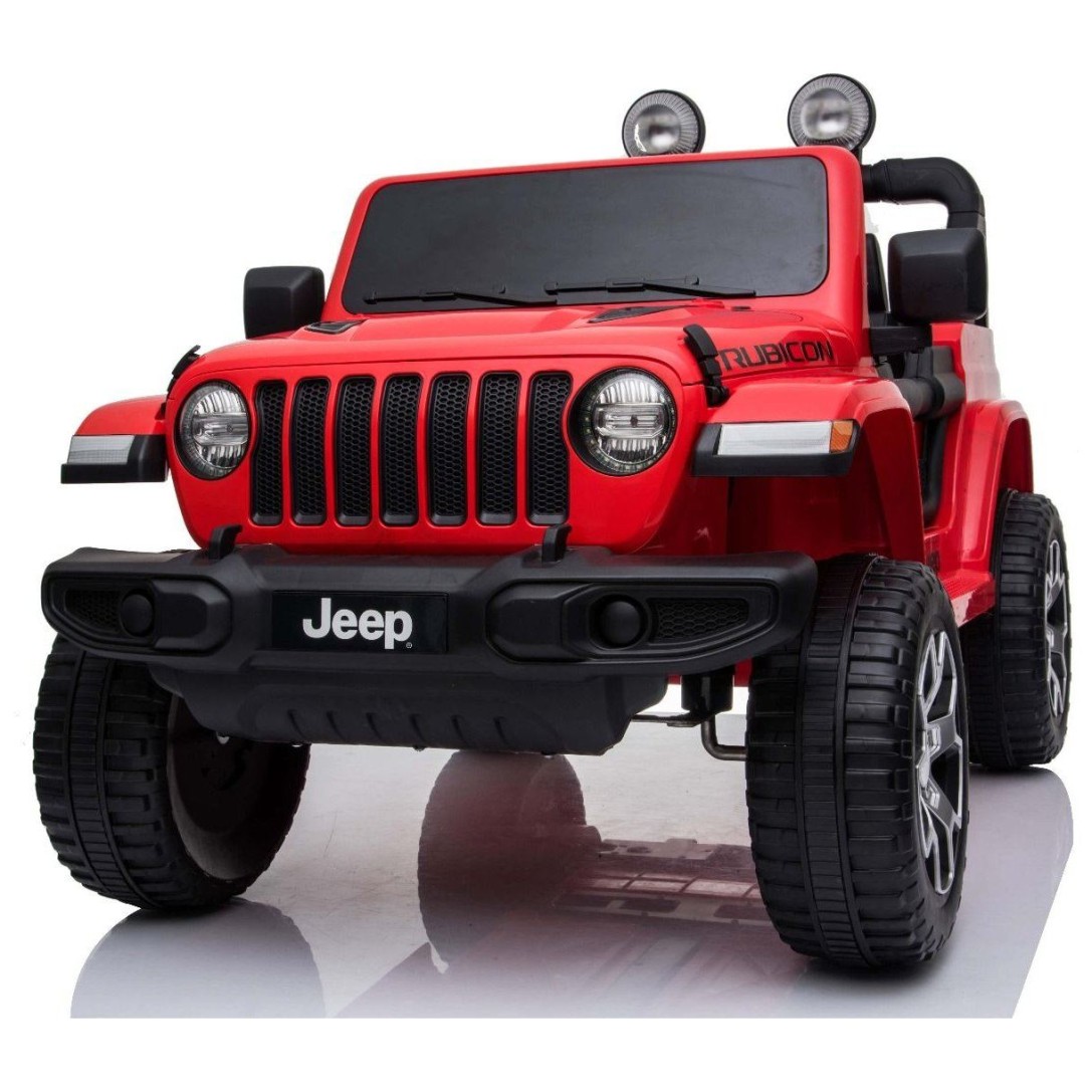 12V JEEP Wrangler RUBICON 4x4 - otroški avto na akumulator, rdeč