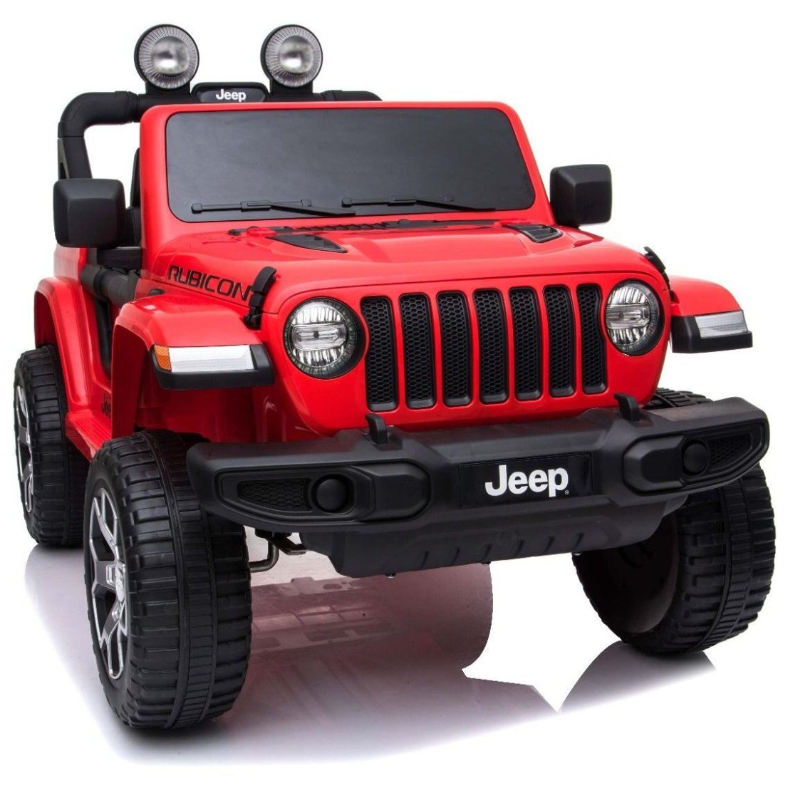 12V JEEP Wrangler RUBICON 4x4 - otroški avto na akumulator, rdeč