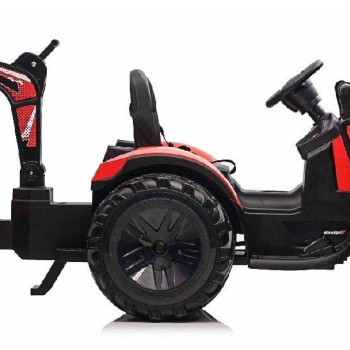 11V TOP-WORKER  - otroški traktor na akumulator, rdeč