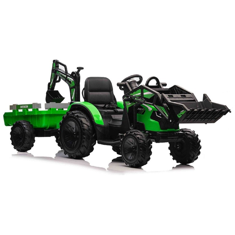 11V TOP-WORKER  - otroški traktor na akumulator, zelen