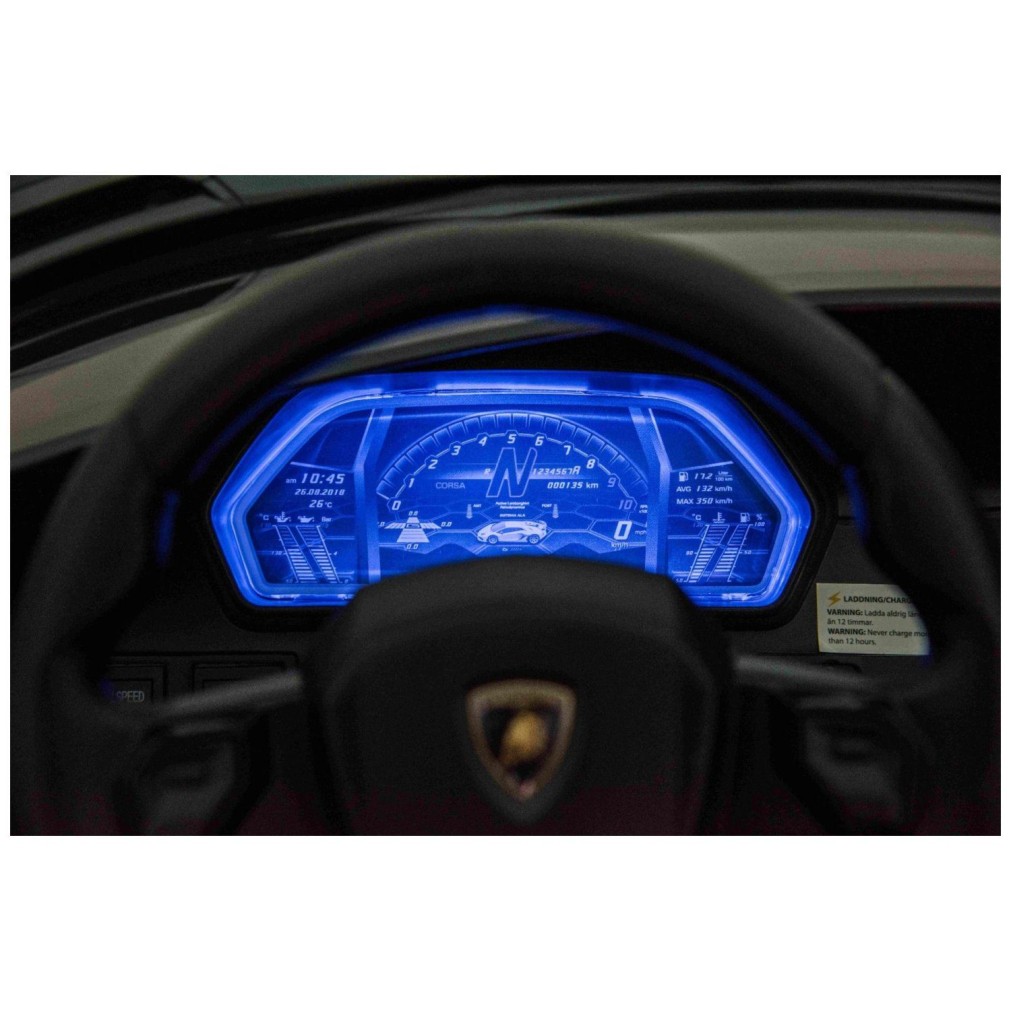 24V Lamborghini Aventador crni - dječji automobil na baterije