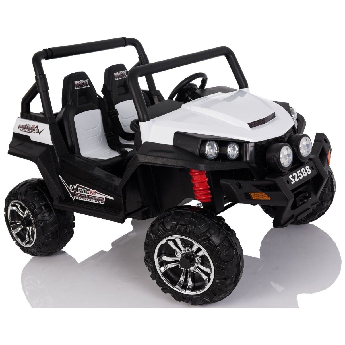 12V RSX 4x4 - otroški avto na akumulator, bel