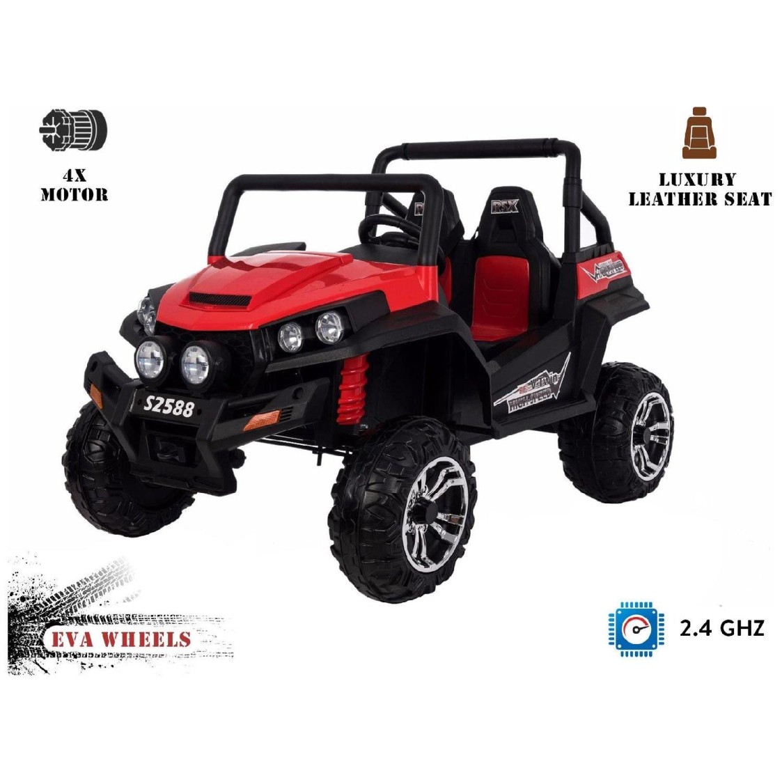 12V RSX 4x4 - otroški avto na akumulator, rdeč 12V RSX 4x4 - otroški avto na akumulator, rdeč