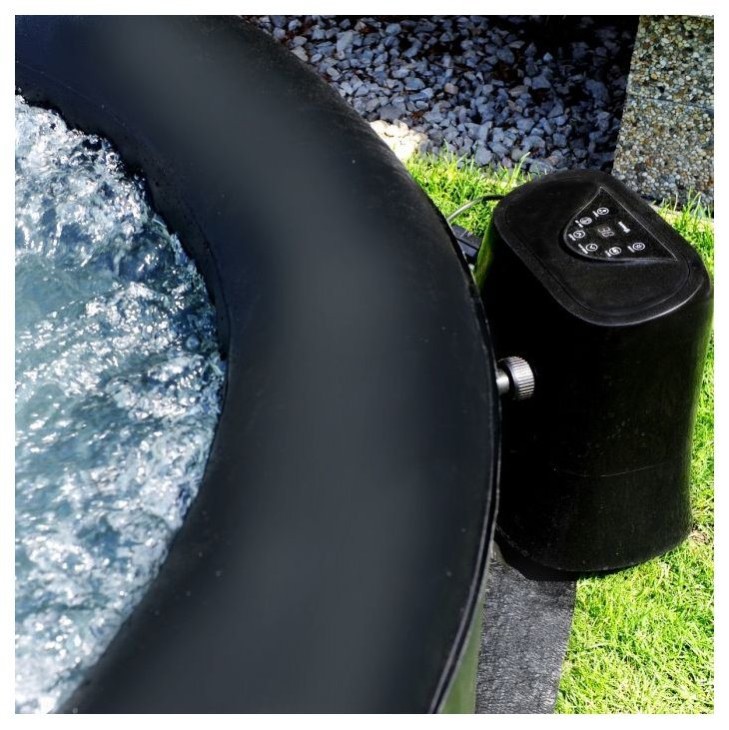 Napihljiv jacuzzi 180 cm - napihljivi masažni bazen, črn