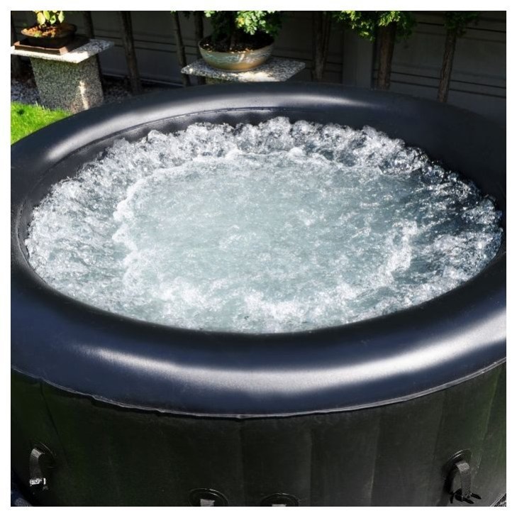 Napihljiv jacuzzi 180 cm - napihljivi masažni bazen, črn