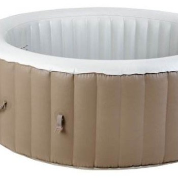 Napihljiv jacuzzi 180 cm - napihljivi masažni bazen, rjavo-bel