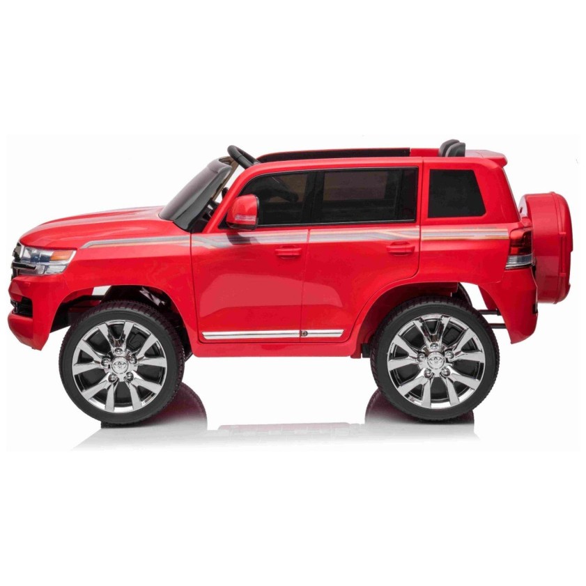 12V Toyota Landcruiser - avto na akumulator, rdeč