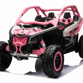 12V CAM-AM MAVERICK - otroški avto na akumulator 4x4, pink