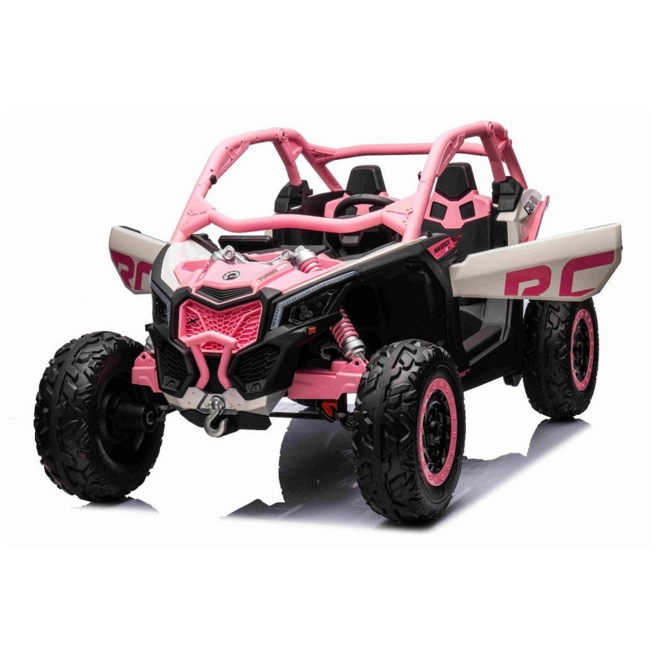 12V CAM-AM MAVERICK - otroški avto na akumulator 4x4, pink
