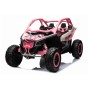 12V CAM-AM MAVERICK - otroški avto na akumulator 4x4, pink