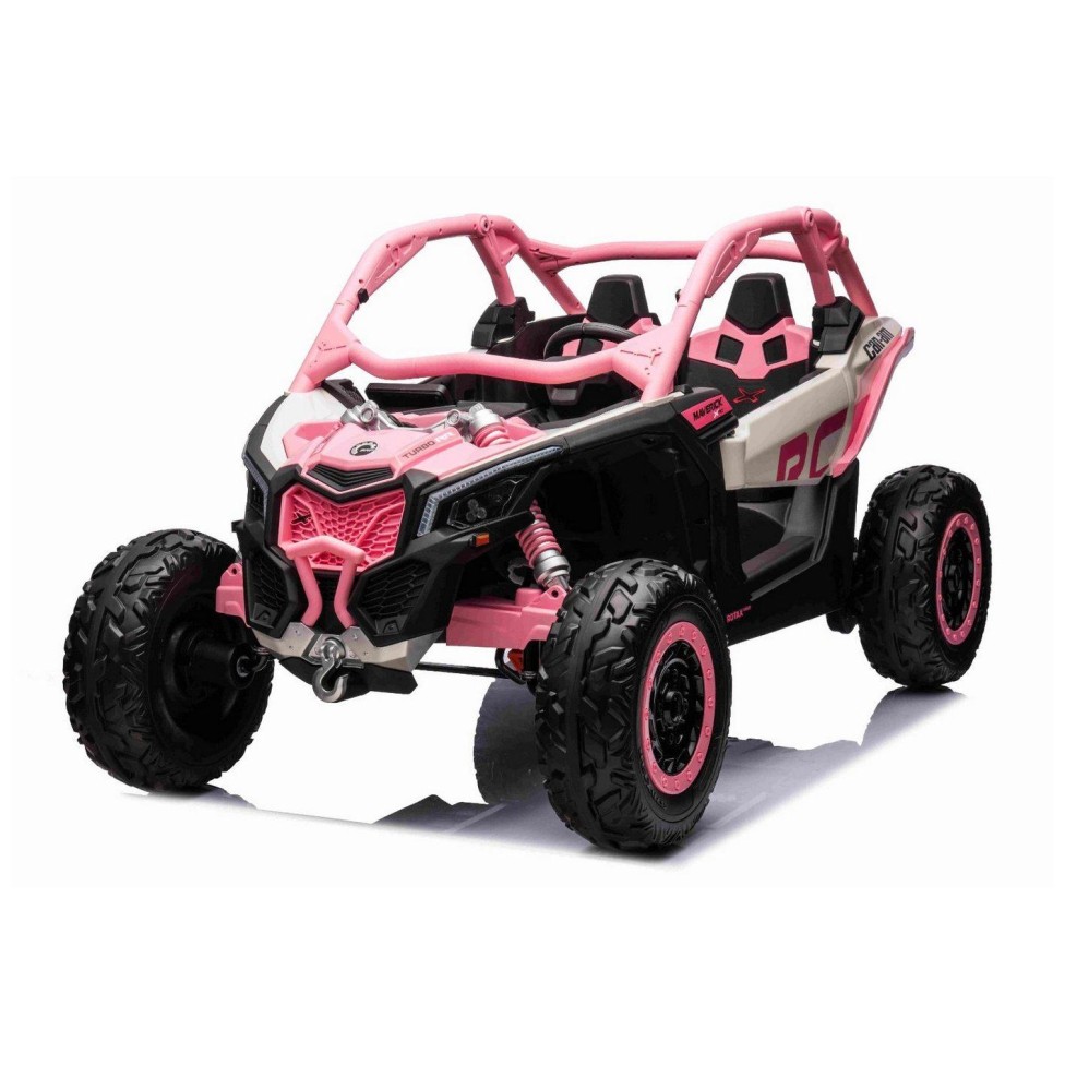 12V CAM-AM MAVERICK - otroški avto na akumulator 4x4, pink