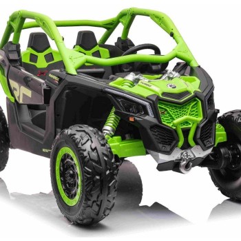 12V CAM-AM MAVERICK - otroški avto na akumulator 4x4, zelena
