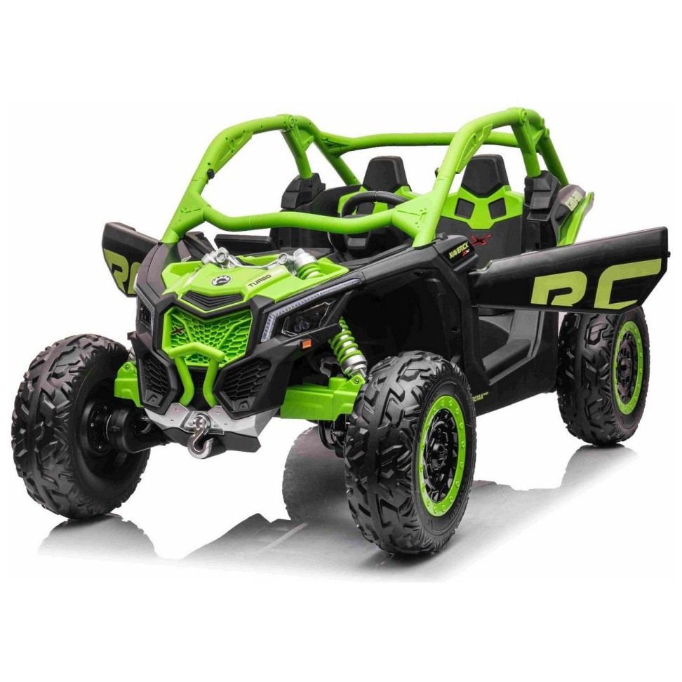 12V CAM-AM MAVERICK - otroški avto na akumulator 4x4, zelena