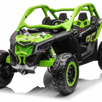 12V CAM-AM MAVERICK - otroški avto na akumulator 4x4, zelena