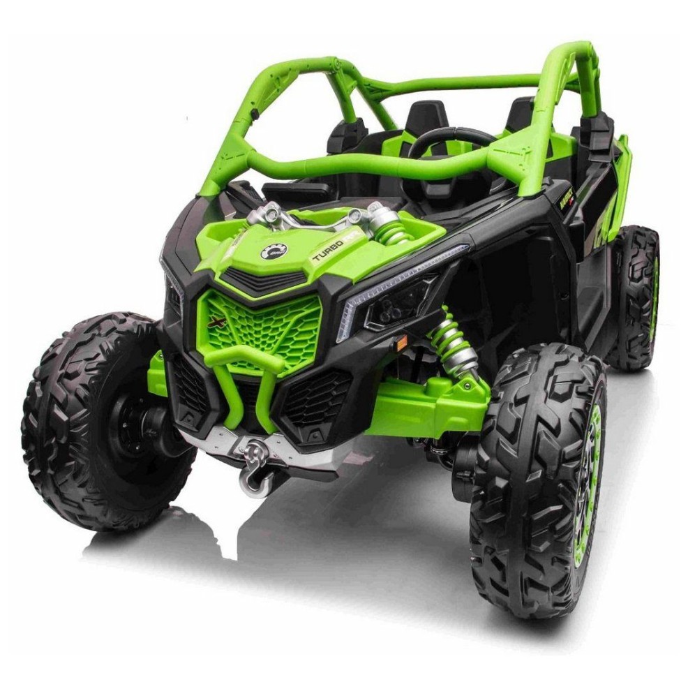 12V CAM-AM MAVERICK - otroški avto na akumulator 4x4, zelena