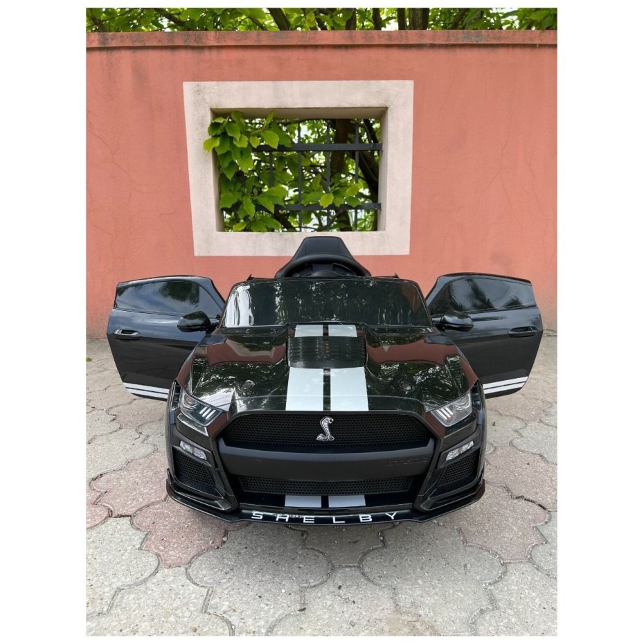 12V dječji automobil Shelby Mustang GT 500 Cobra, crni