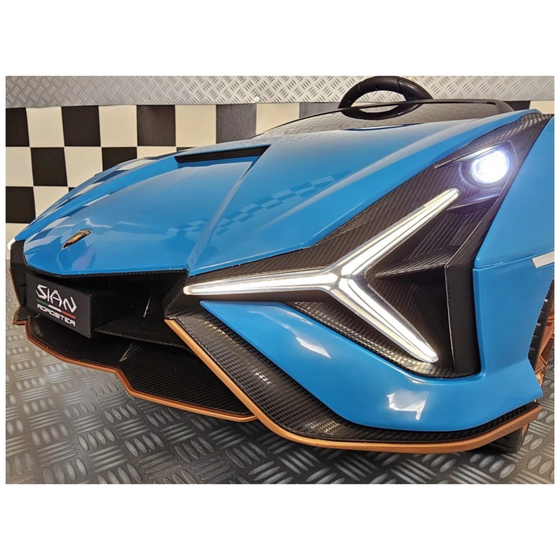 24V auto za djecu Lamborghini Sian plavi 24V auto za djecu Lamborghini Sian plavi