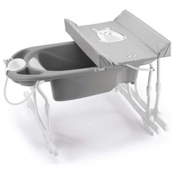 Previjalna mizica z banjico za kopalno kad IDRO BABY Coniglio