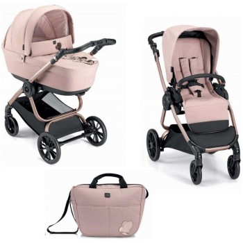 Otroški voziček DUO TECHNO BABILA Pink
