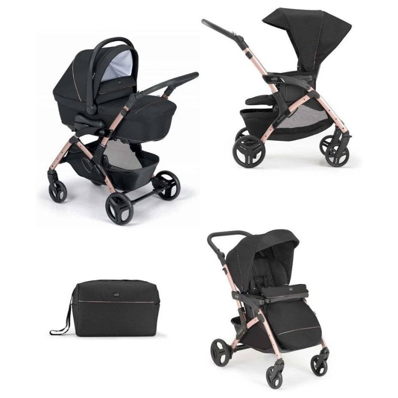 Kolica 2u1 FLUIDO EASY Black