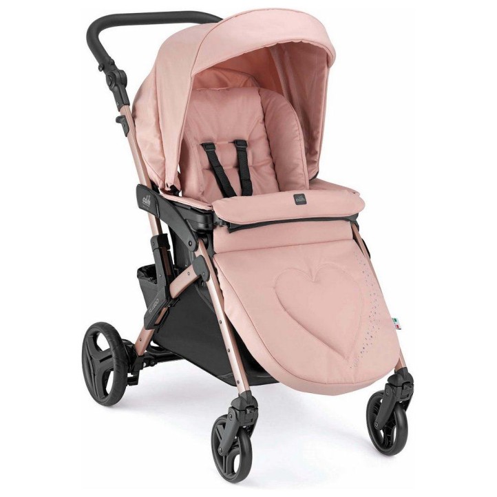 Kolica 2u1 FLUIDO EASY Pink