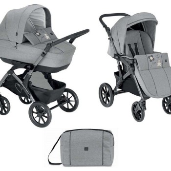 Otroški voziček 2v1 DINAMICO SMART Grey Natura
