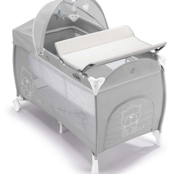 Prenosna posteljica LETTINO DAILY PLUS Teddy Grey