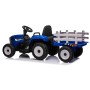 12v otroški traktor s prikolico moder