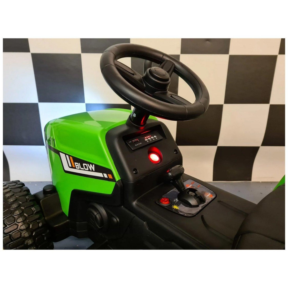 12v otroški traktor s prikolico zelen 12v otroški traktor s prikolico zelen