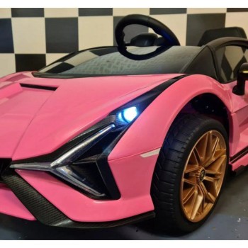 12V auto na akumulator Lamborghini SIAN Pink