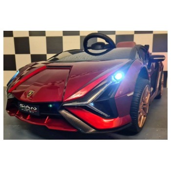 12V avto na akumulator Lamborghini SIAN Metallic Red