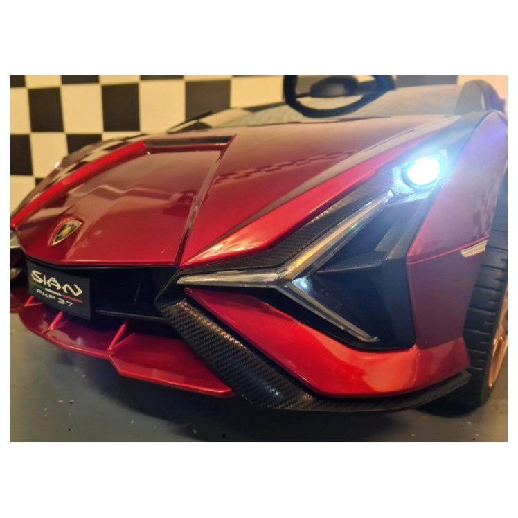 12V auto na akumulator Lamborghini SIAN Metallic Red 12V auto na akumulator Lamborghini SIAN Metallic Red